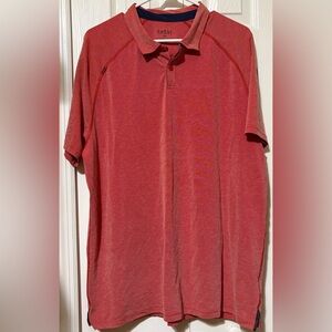 Rhone Delta Pique Polo Shirt Athleisure Casual Basic Mens Extra Large XL Red